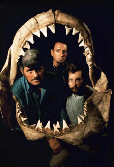 The cast of Jaws.