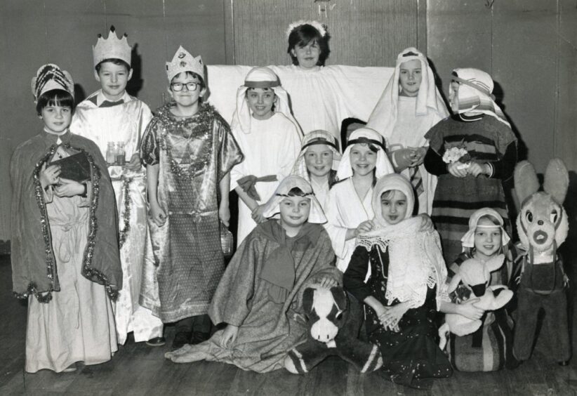 Youngsters in costume for a Dundee nativity play.