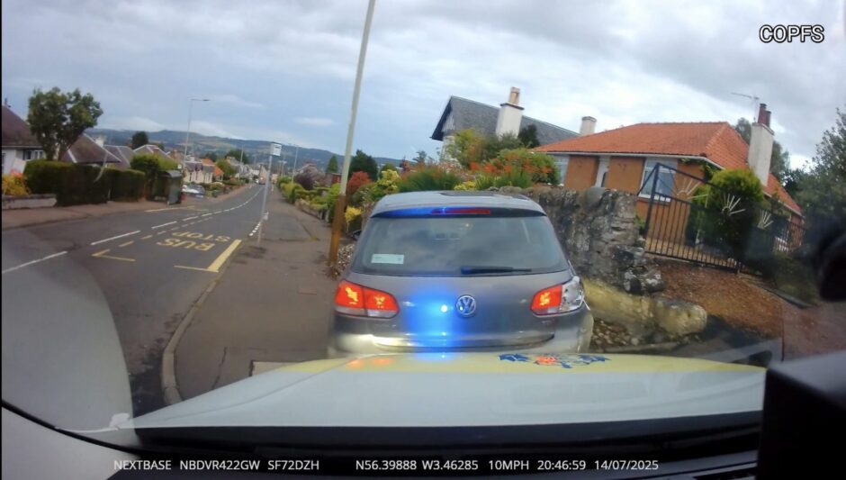 Dashcam shows dramatic end to high-speed police chase in Perth