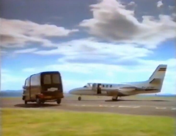 Drambuie commercial which had a scene filmed at Dundee Airport.