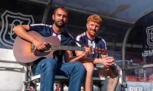 Dundee skipper Simon Murray joins lifelong fan for launch of new Dee anthem