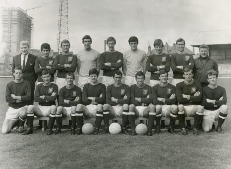 The Dundee FC squad pose for the traditional team photo in 1969.