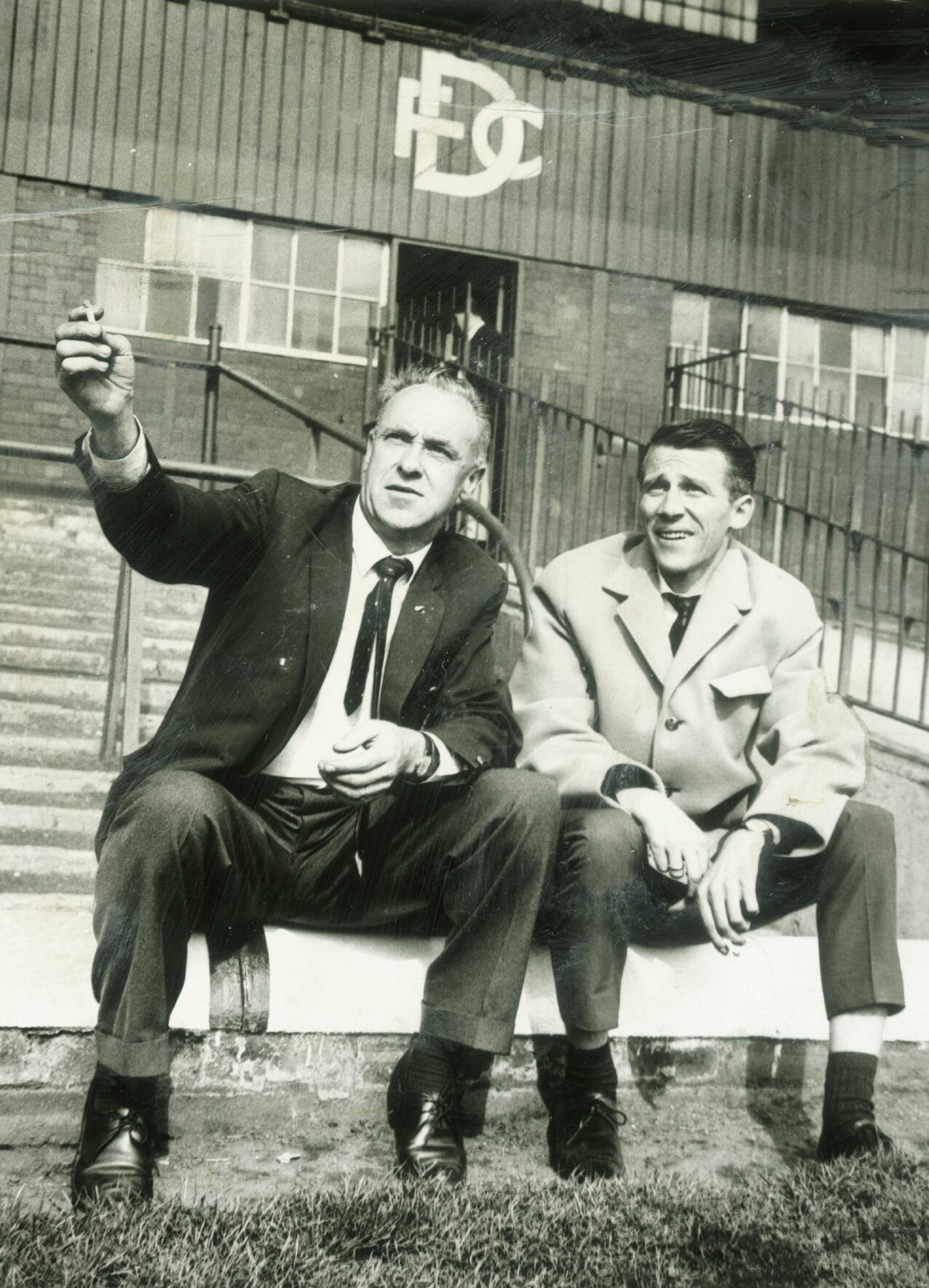 Bob Shankly and Karl Fröhlich at Dens. 