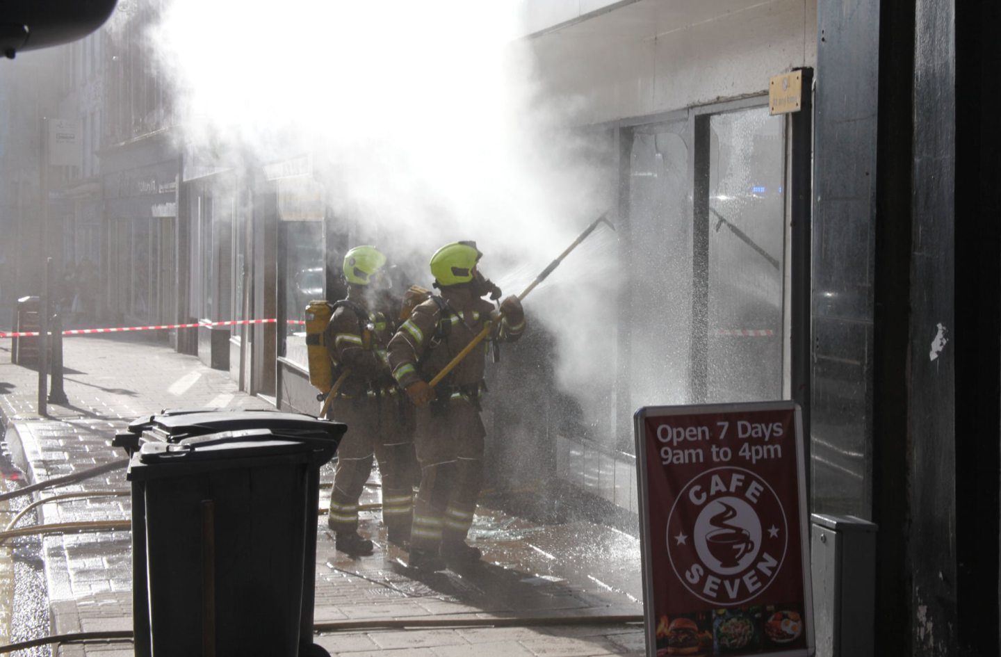 Arbroath Fire Arbroath High Street closed as fire crews tackle shop blaze