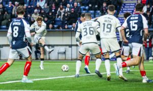 Jim Goodwin hails Dundee United’s unlikely hero after Falkirk thriller as Tangerines boss delivers red card verdict