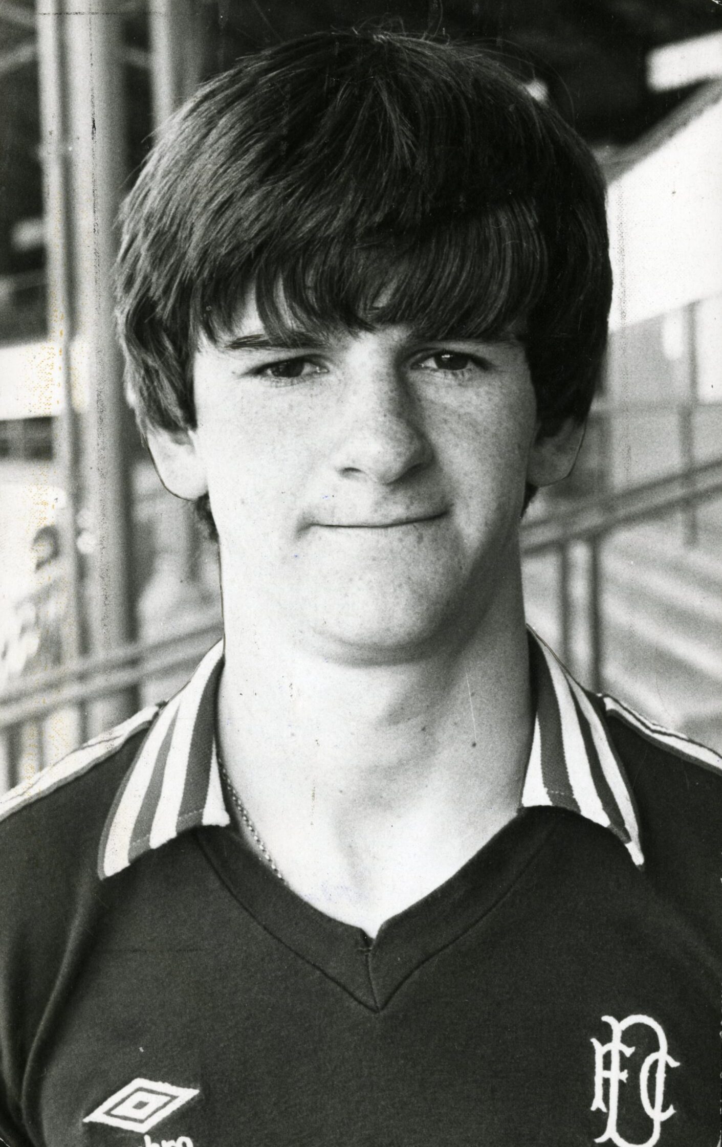 a young McKinlay pictured in the stands at Dens Park in July 1982.