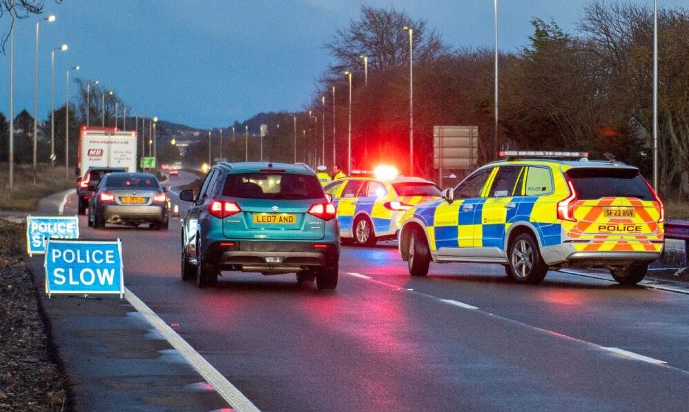 Woman in hospital after A90 crash between Dundee and Perth
