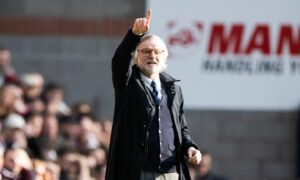 Dundee being shown more respect says Steven Pressley as he sets survival target after narrow Hearts defeat