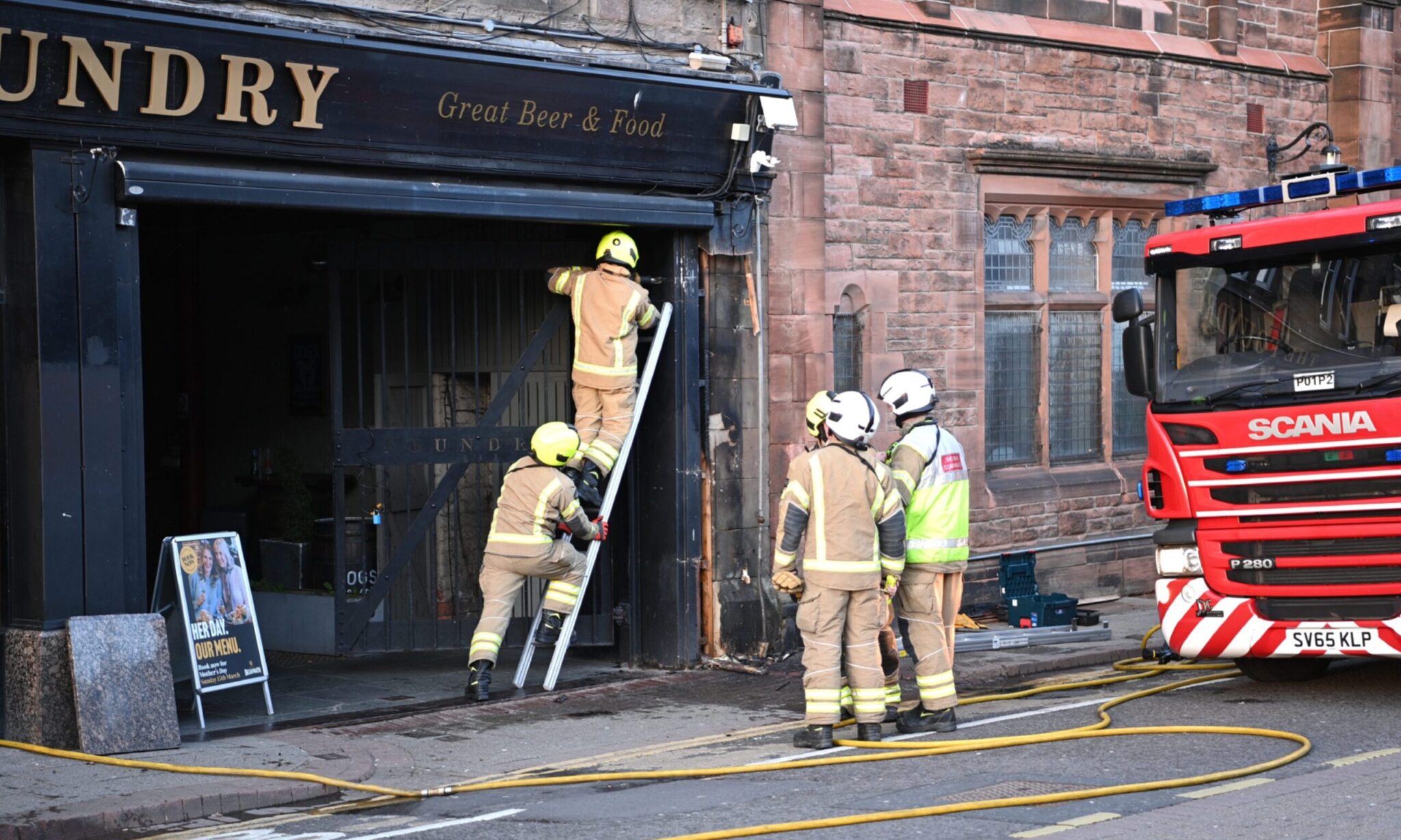 Firefighters called to blaze in Perth city centre bar