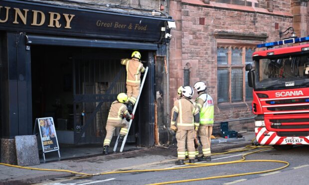 Firefighters called to blaze in Perth city centre bar