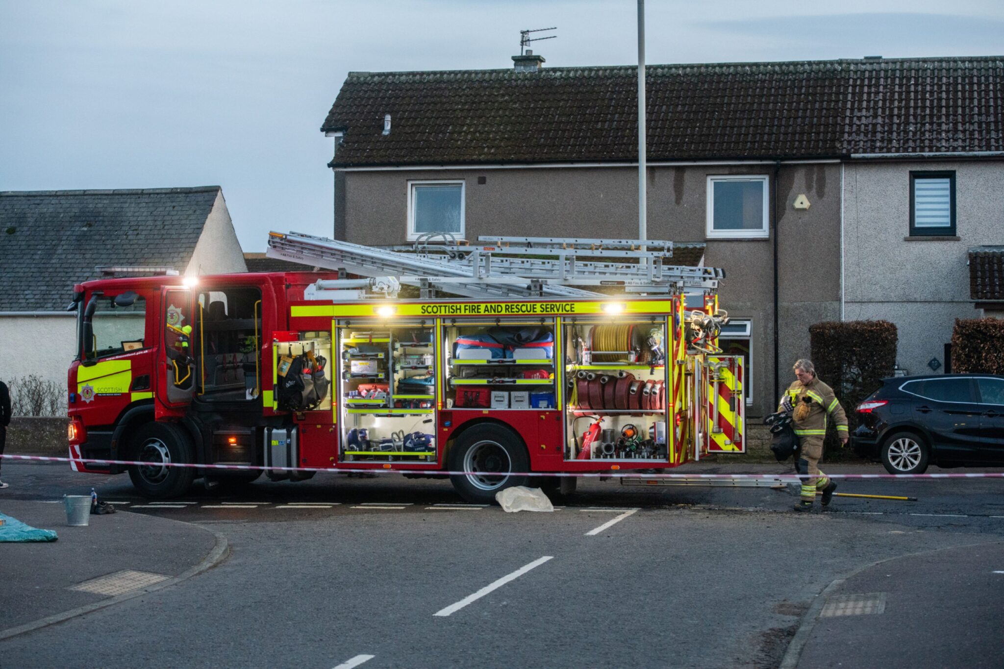 Four fire crews called to blaze in Carnoustie