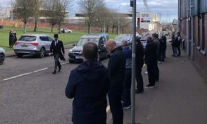 Fans of both Dundee clubs unite to say farewell to Gordon Wallace