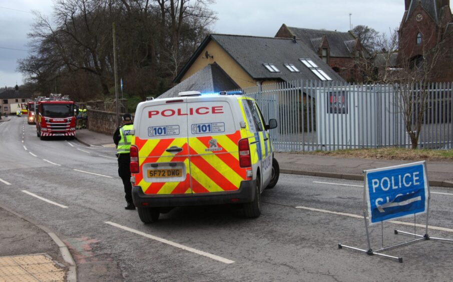 Arbroath Fire Arbroath residents evacuated amid major emergency response