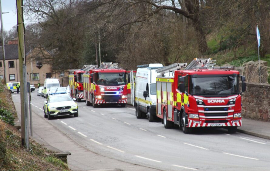 Arbroath Fire Arbroath residents evacuated amid major emergency response