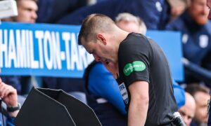Steven Pressley reacts to ‘crazy’ EIGHT-MINUTE VAR wait for crucial penalty as Dundee show personality to battle back at Kilmarnock