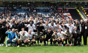 Who were club record 38 players used by Dunfermline Athletic last season?