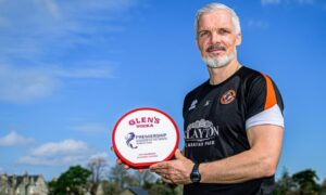 Jim Goodwin lands top Premiership award as Dundee United boss expresses fan ‘enthusiasm’ hope