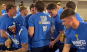 Inside St Johnstone title celebrations as heroes gatecrash TV interview and show off dance moves
