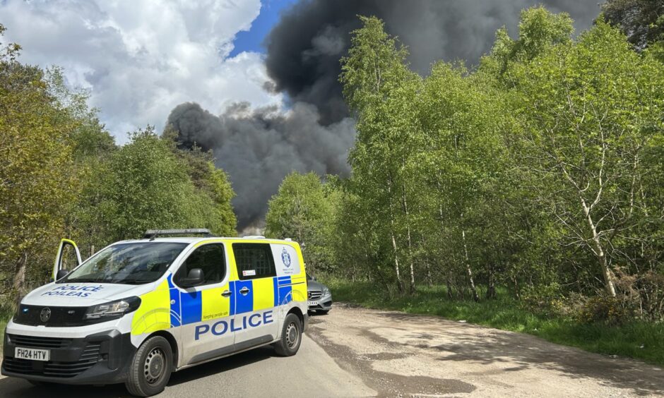 Firefighters tackle huge blaze at Fife recycling centre