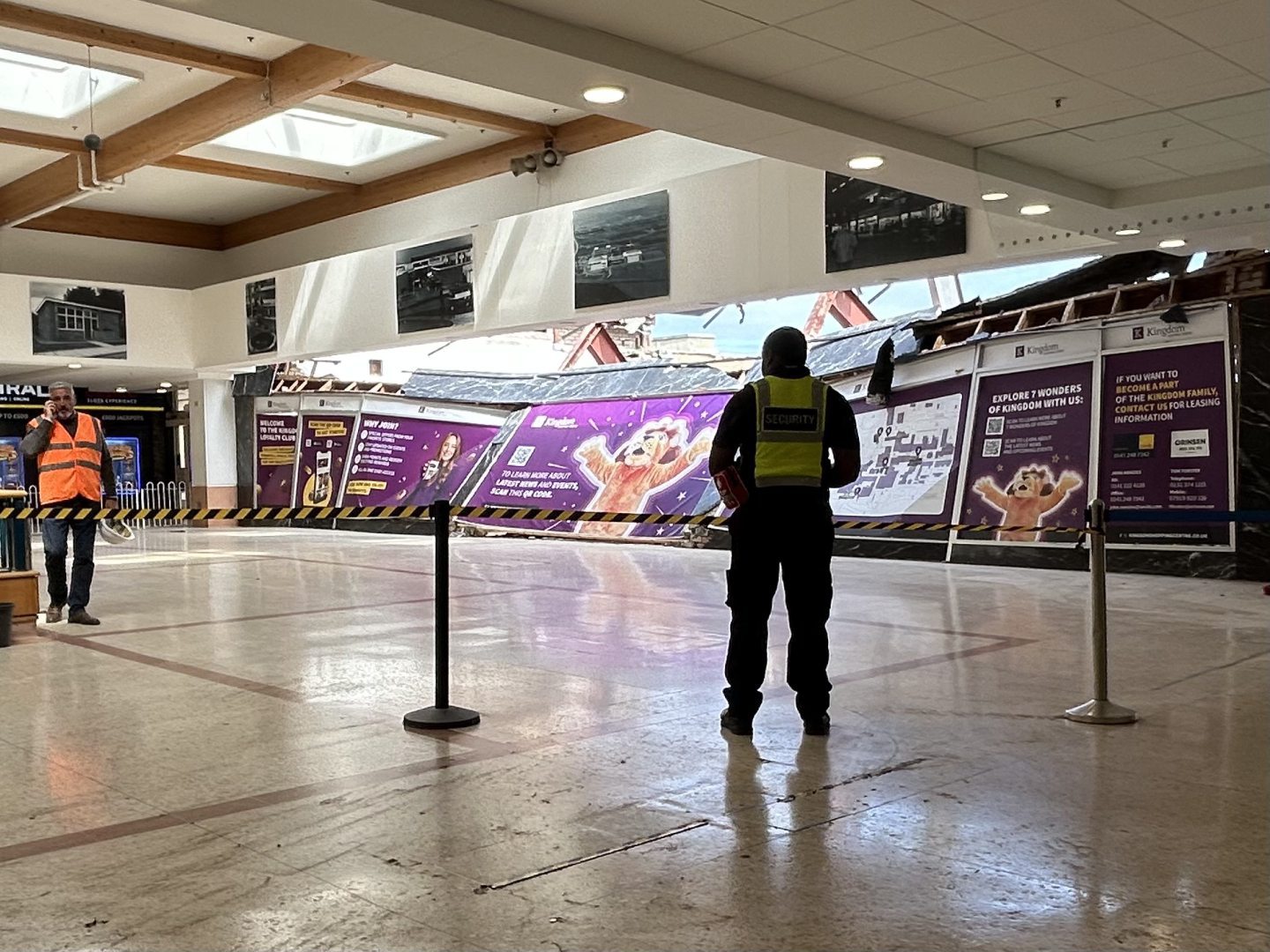 Kingdom Shopping Centre wall collapses in Glenrothes