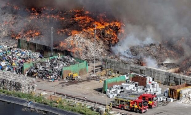 Ladybank recycling centre fire prompts fears for second Fife site