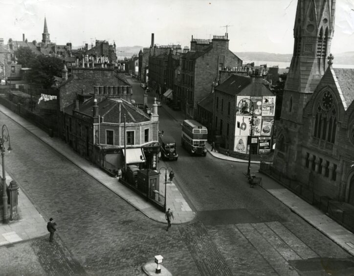 an elevated view of Perth Road in Dundee