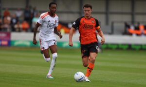 Jim Goodwin insists pints are on him after Dougie Samuel masterclass – as Dundee United boss vows to rectify sloppy Salford City goals