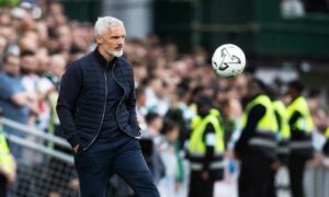 Jim Goodwin tackles huge VAR call in Celtic clash as ‘baffled’ Dundee United boss makes ‘common sense’ plea