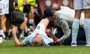 Concerned Steven Pressley provides update on THREE Dundee injuries as he hails attitude in adversity despite late Hearts defeat