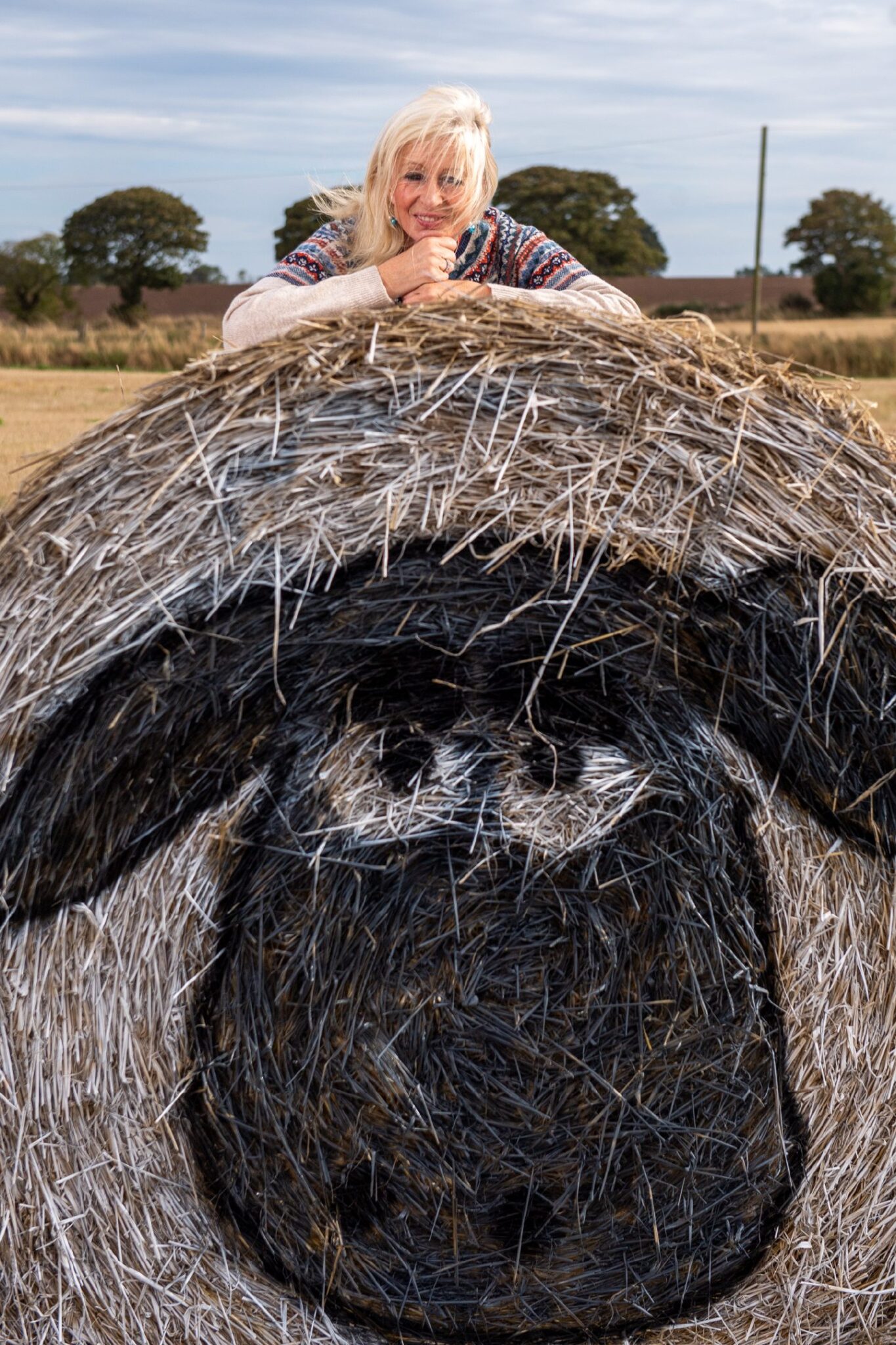 Angus bale artist Fleur rounds up Shaun the Sheep and pals in new display