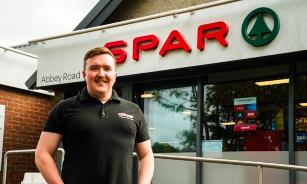 Ryan Hutchison at his Spar convenience store in Scone. Image: Supplied.