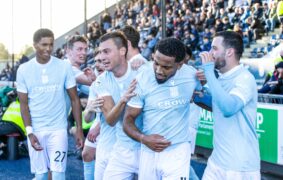 Injury-hit Dundee’s true grit on show in Falkirk win as star who played through half-time pain revealed