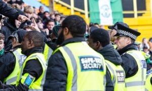 Two charged after disturbance at Dundee United v Hibs clash
