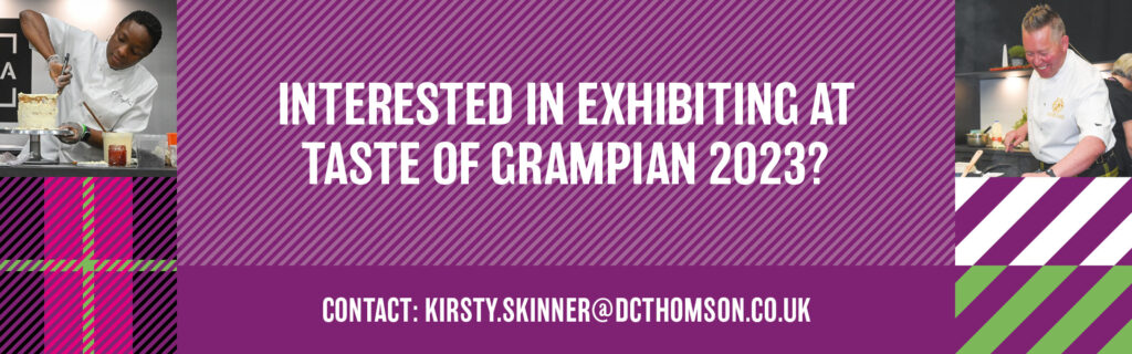 exhibitor info at taste of grampian