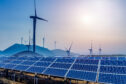 solar and wind farms