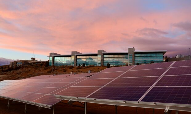 Solar panels.
