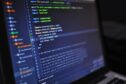 Software code on screen.