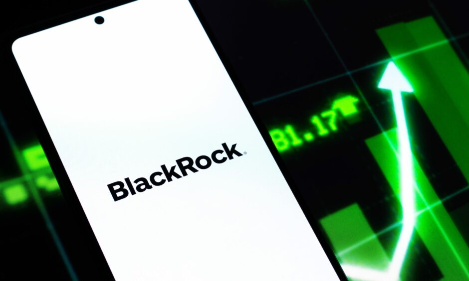 Blackrock on a mobile phone