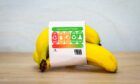 image of sustainable food labelling on a bunch of bananas