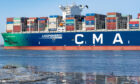 CMA CGM cargo ship.