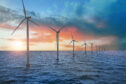Offshore wind farm.