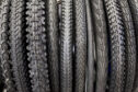 A selection of bicycle tires.