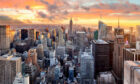 New York city skyline.