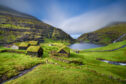 Scenic view of a Danish village, surrounded by natural geenery.