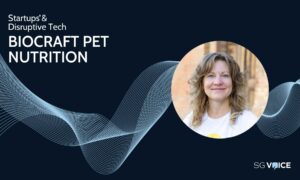 Startup profile logo, featuring image of Dr Shannon Falconer, founder and CEO of BioCraft Pet Nutrition.