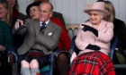 The Queen and Duke of Edinburgh attending the Braemar Gathering