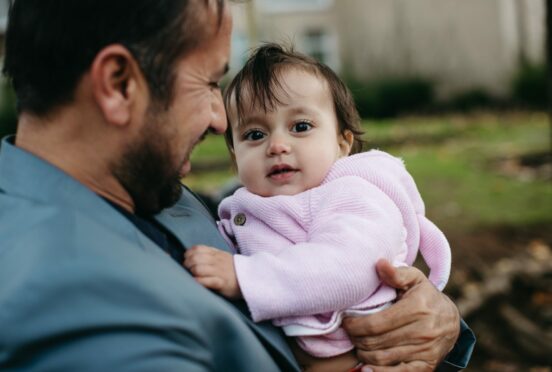 Omid Asak and daughter Maryiam