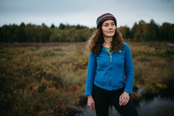 Peatland scientist Rebekka Artz at Muir of Dinnet National Nature Reserve in Aberdeenshire