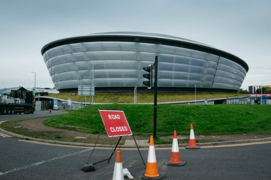 Roads around the SEC in Glasgow will be closed