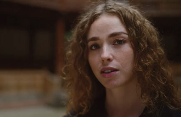 Freya Mavor delivers her Letter to Earth at the Globe Theatre